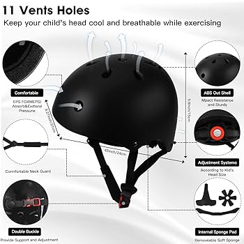 Amazon.com : Toddler Kids Bike Helmet Set - Adjustable